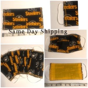 Face Mask Handmade Adult Steelers 🖤💛